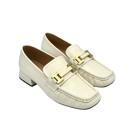 Buckle Sheep Patent Leather Loafer