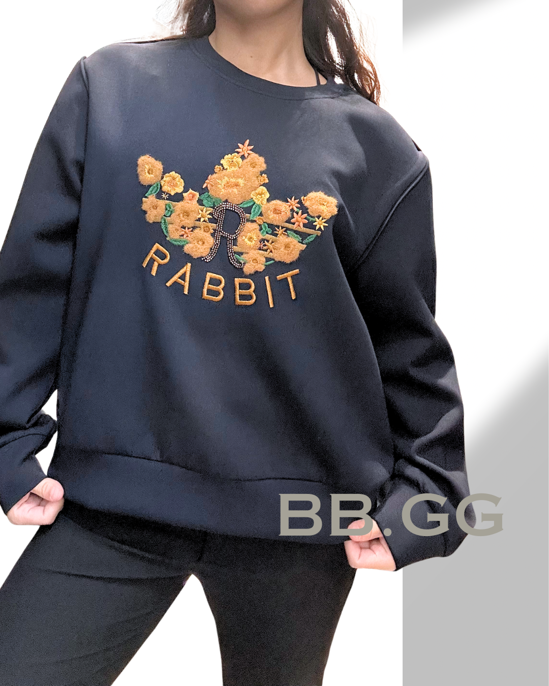 The Artisan Embroidered Hoodie in Blue & Brown