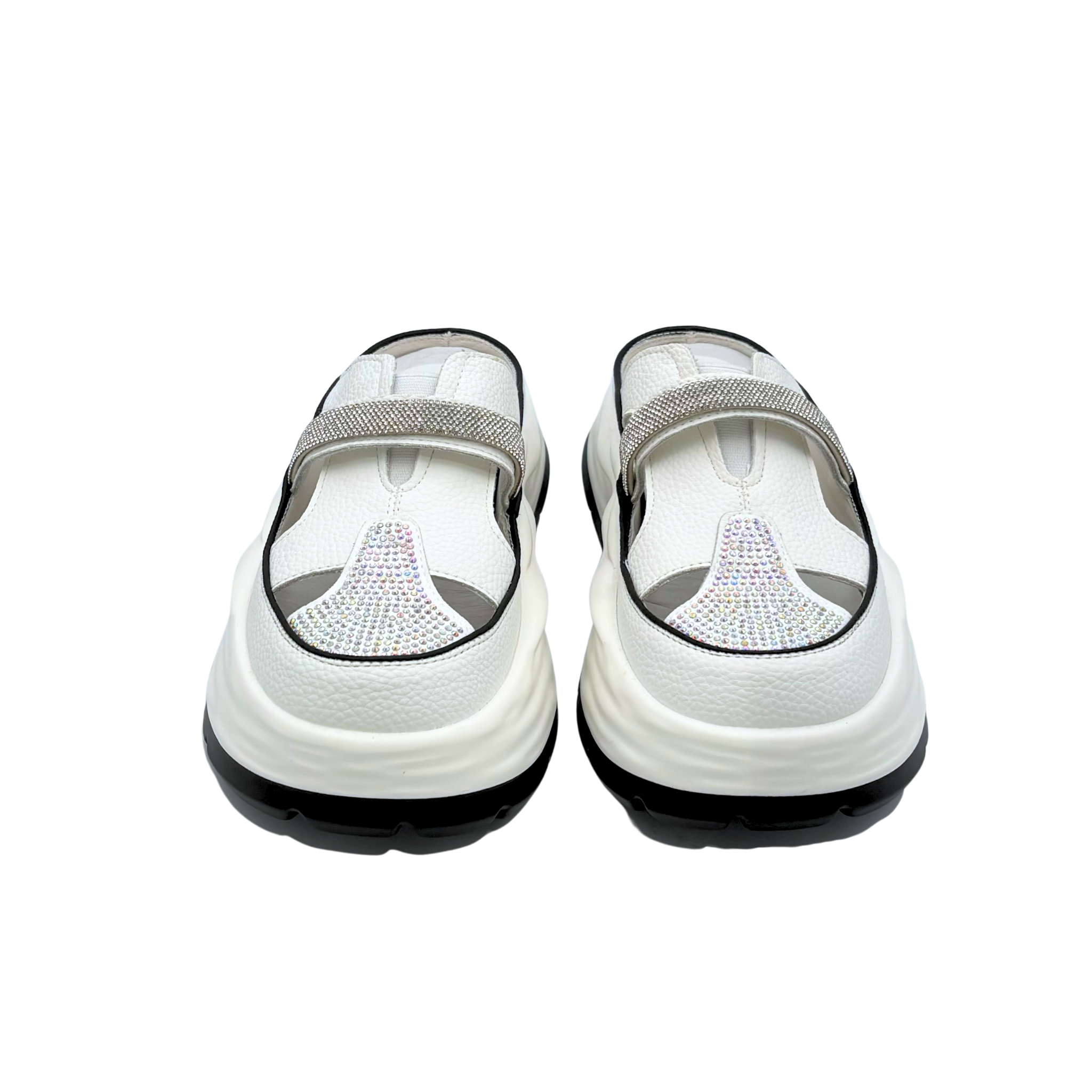 Casual Bling Platform Half Slippers