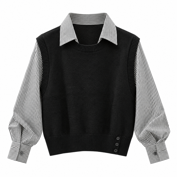 The Layered Edit Knit Shirt