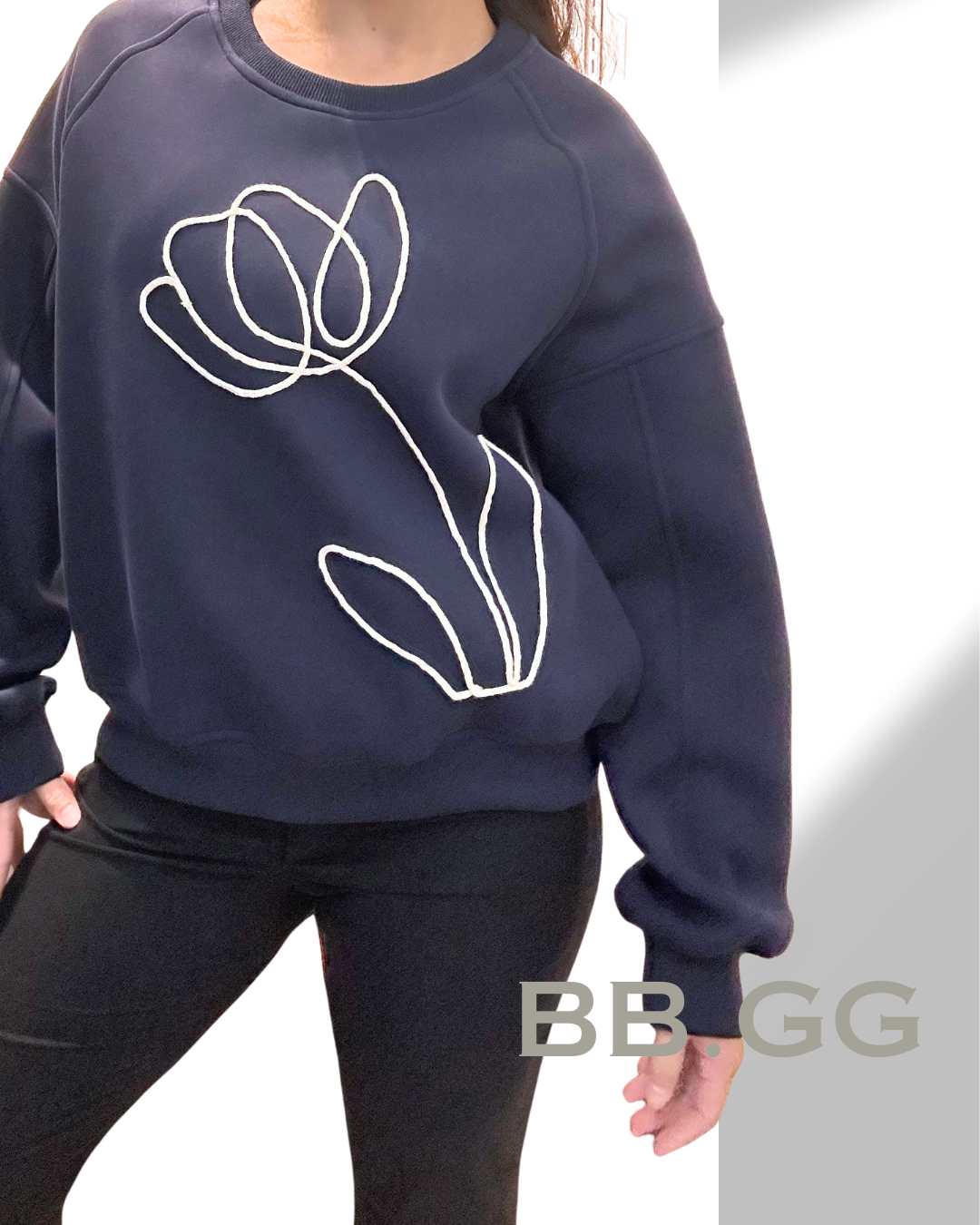 Floral Embroidered Hoodie