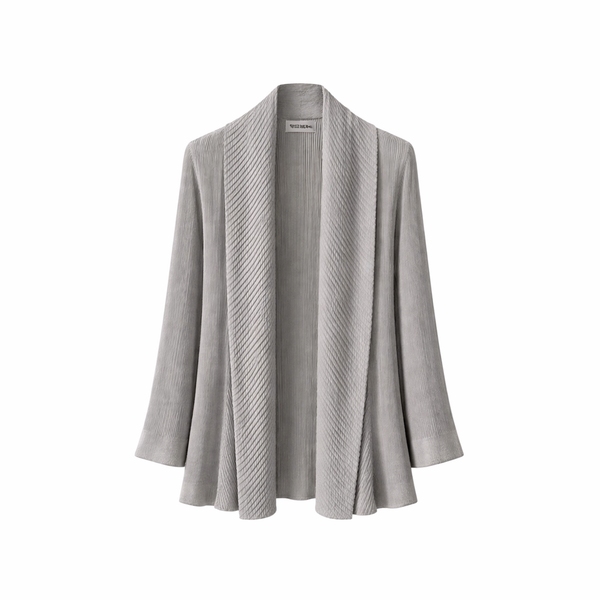 Drape Pleat Cardigan