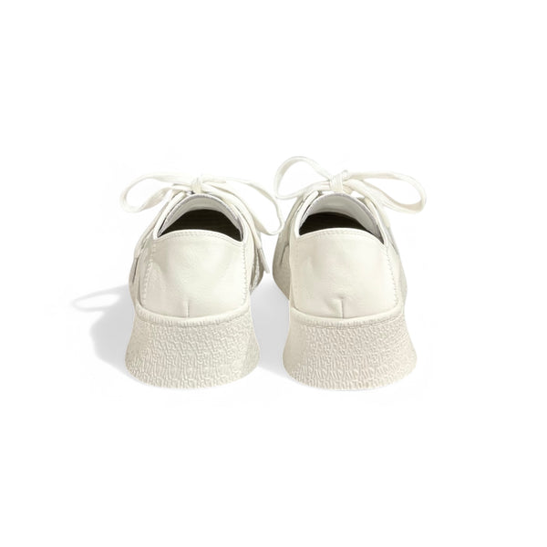 Metallic Textured Platform Sneakers