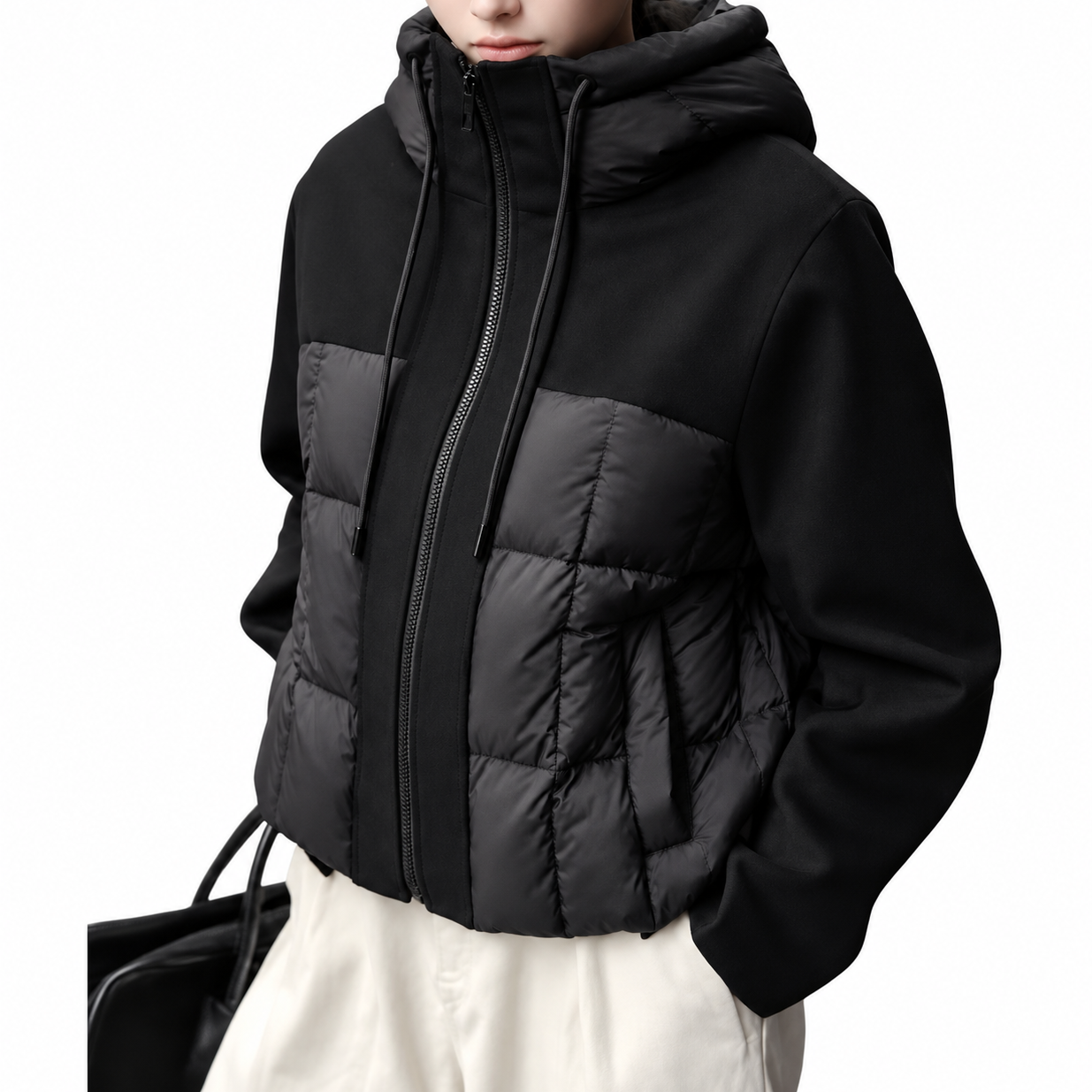 Elara Mixed-Media Jacket