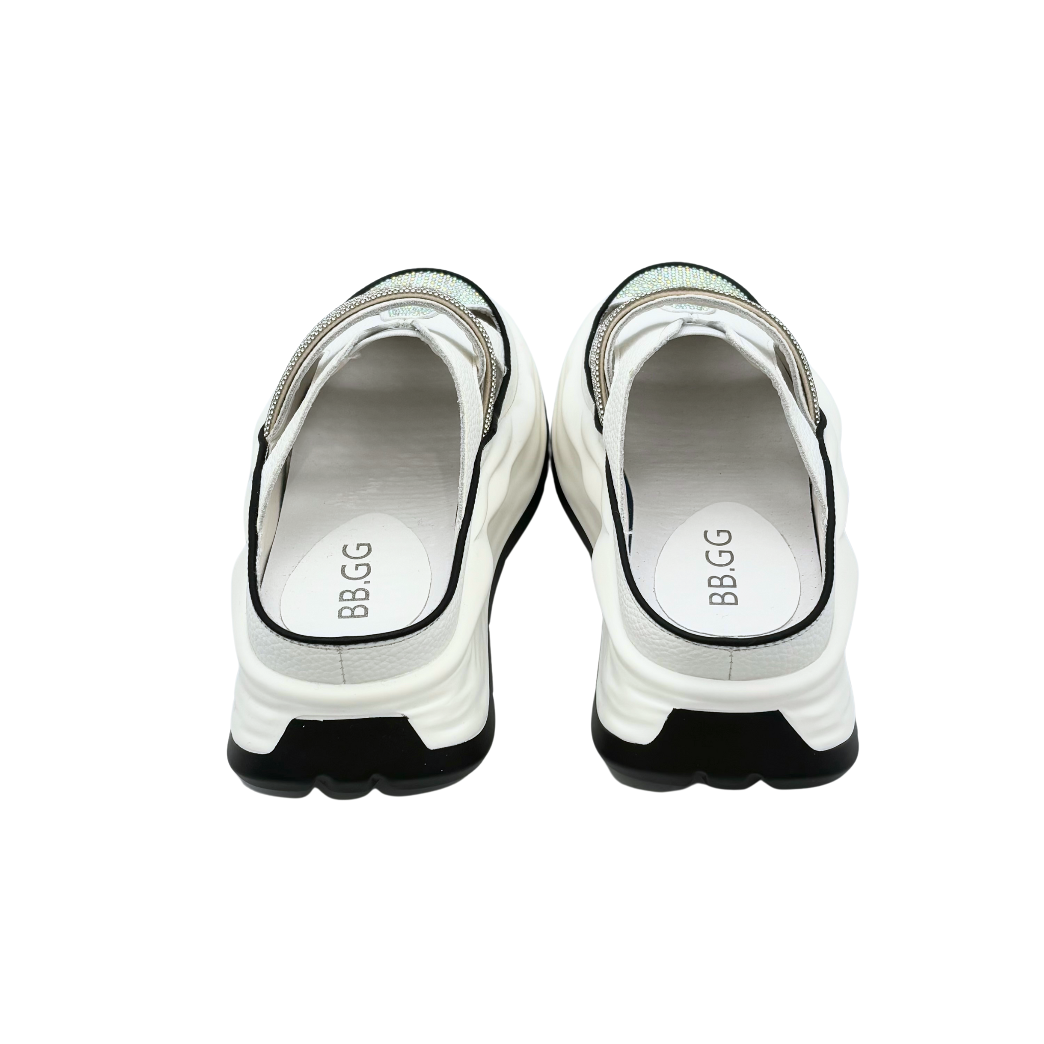 Casual Bling Platform Half Slippers