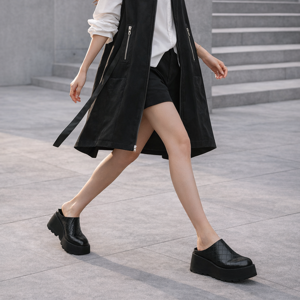 Woven Rise Mule 65