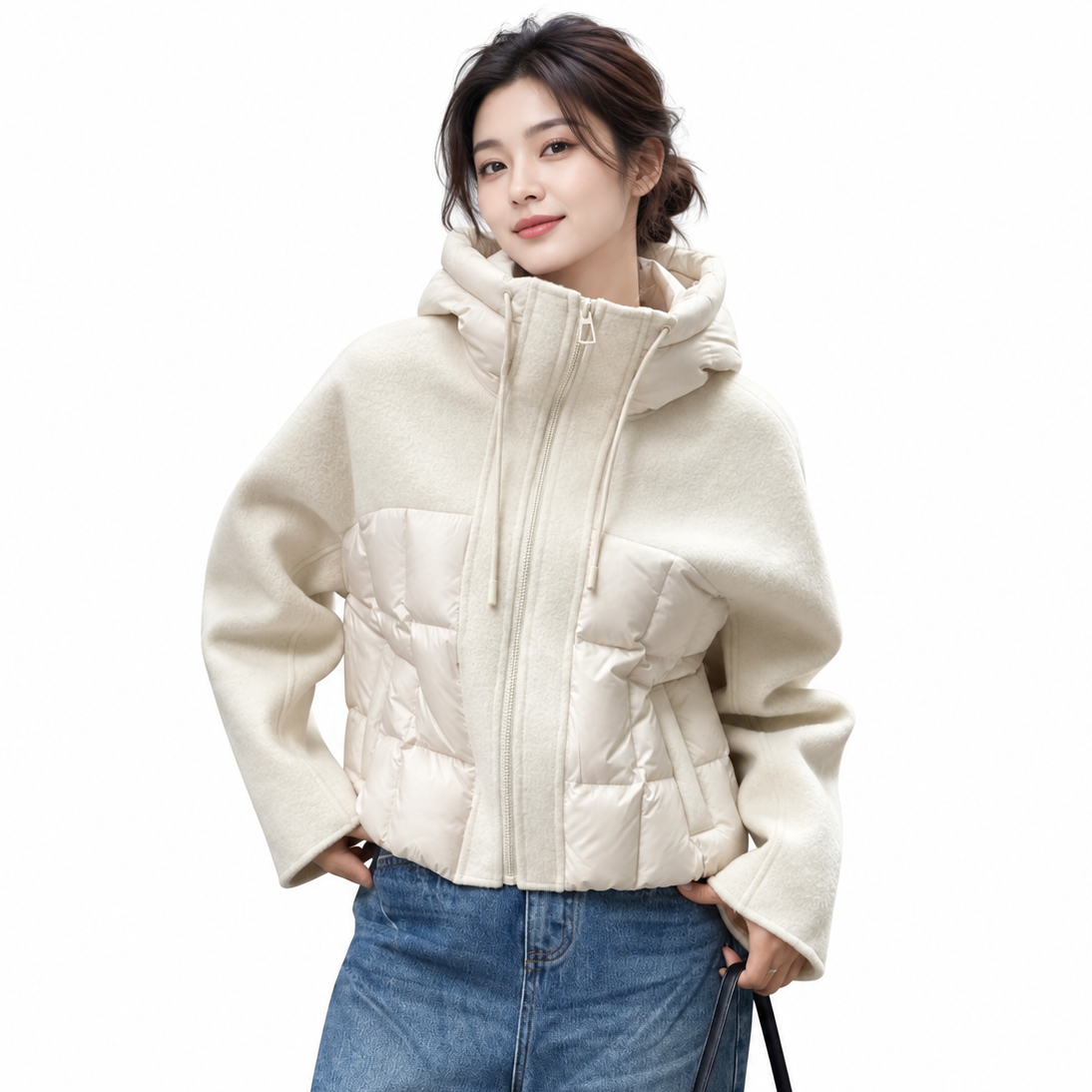 Elara Mixed-Media Jacket