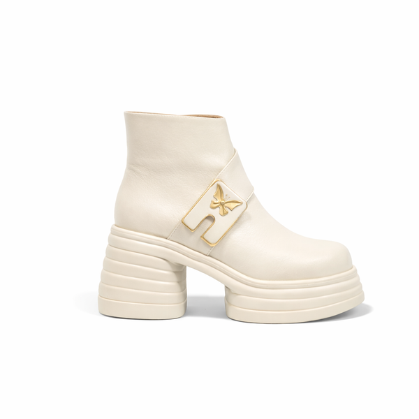 Butterfly Buckle Ankle Boots