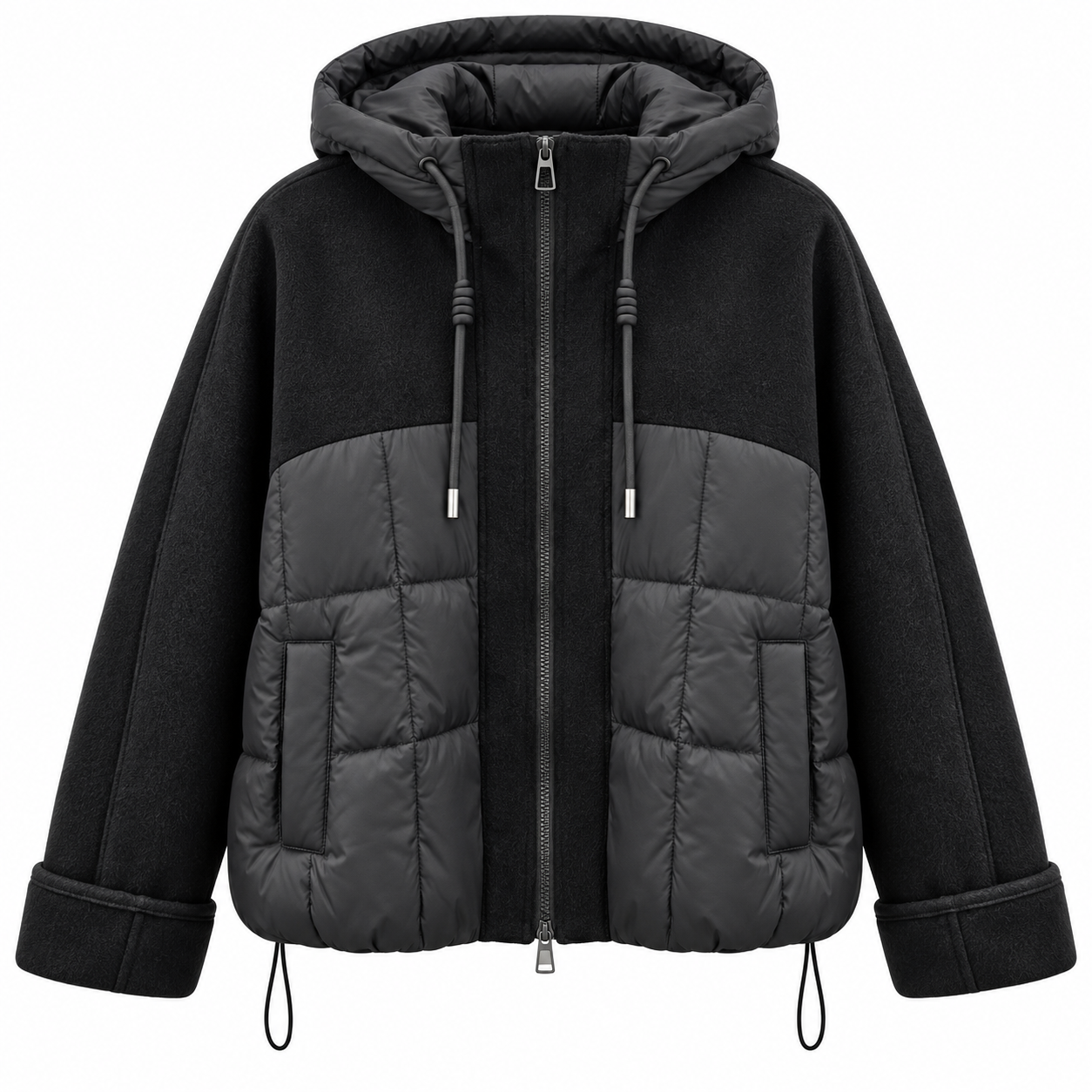 Elara Mixed-Media Jacket