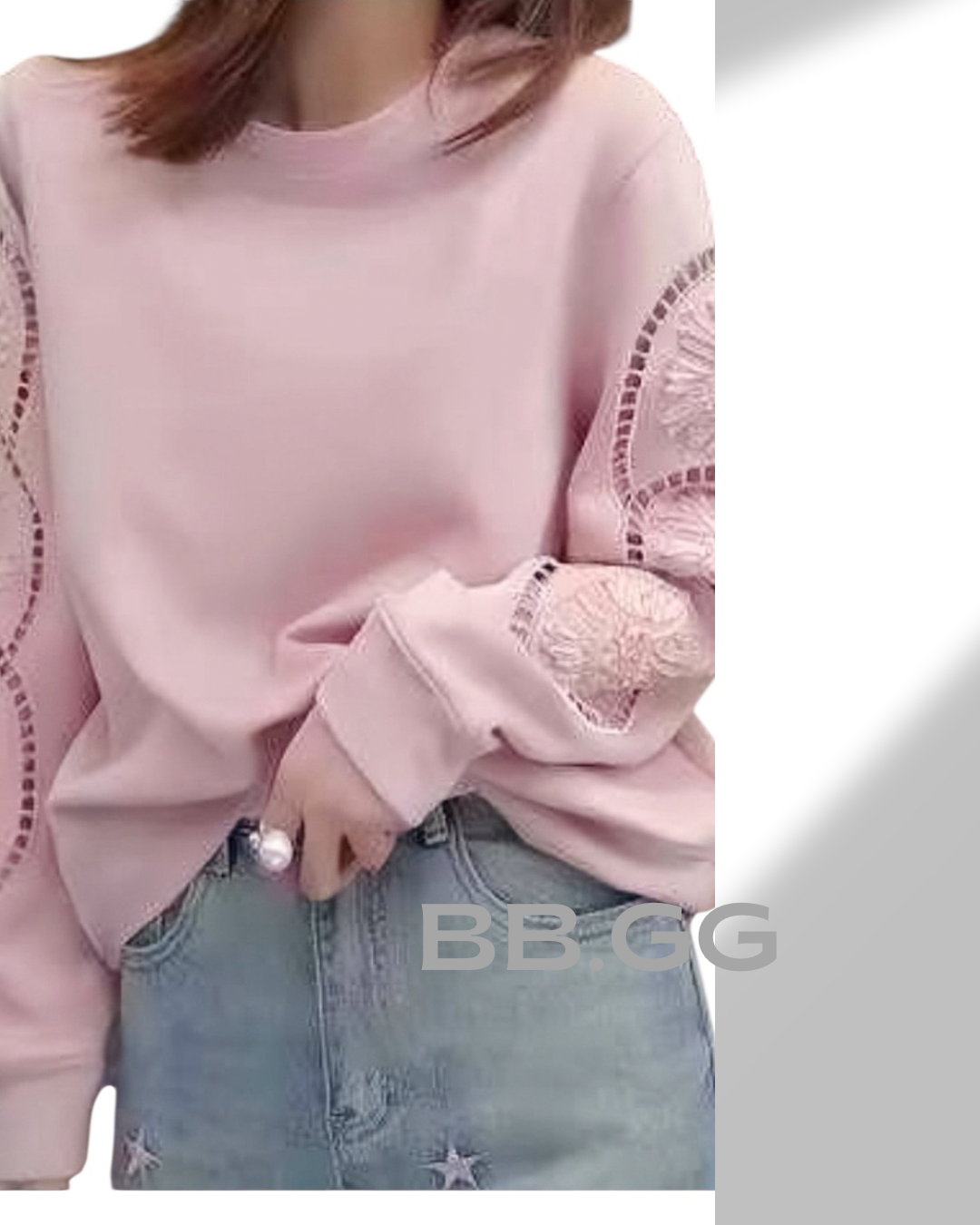 Lace-Sleeve Elegance Top