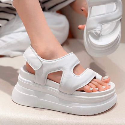 Toe Loop Platform Sandals