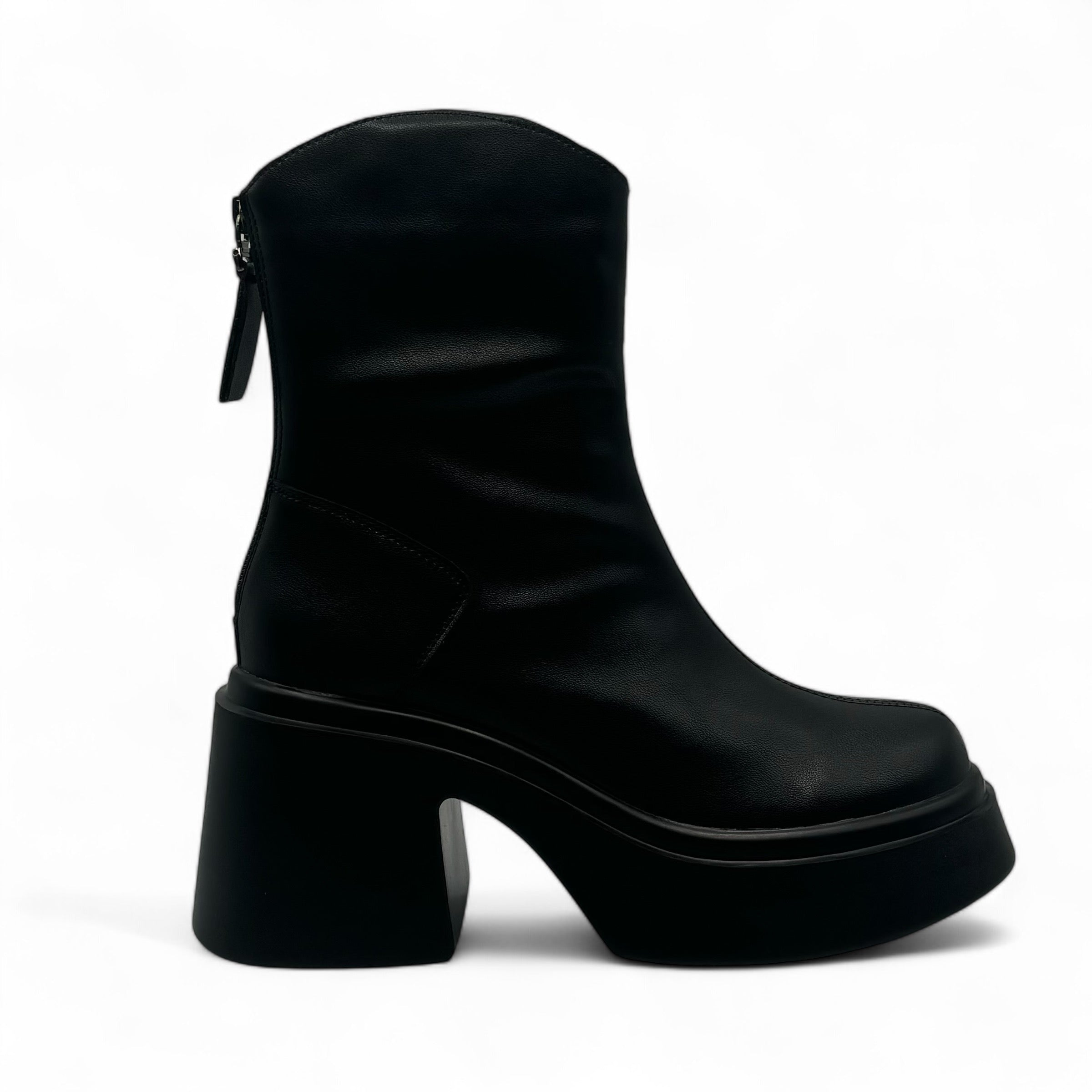 Calfskin Zipper Martin Boots