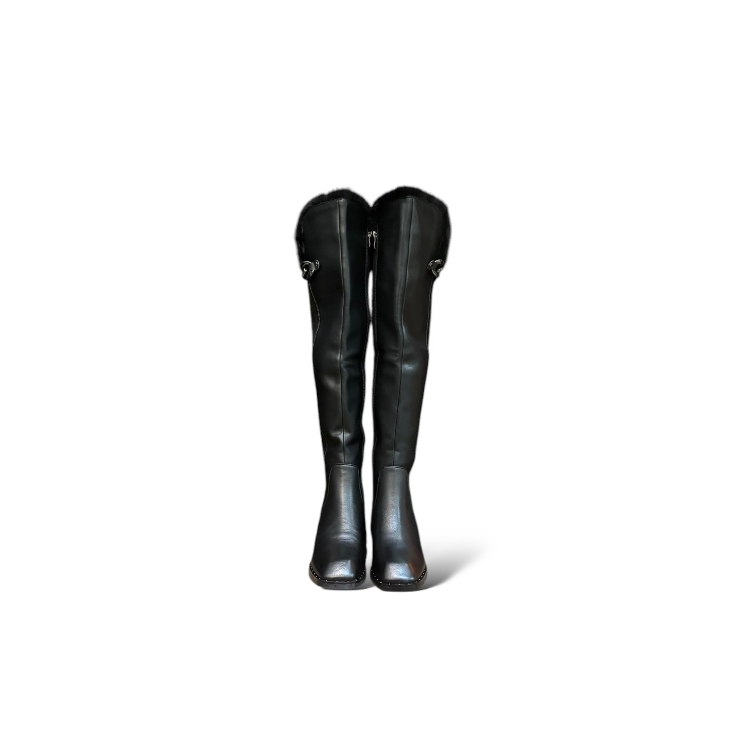 Mid-heel Chain-adorned Boots