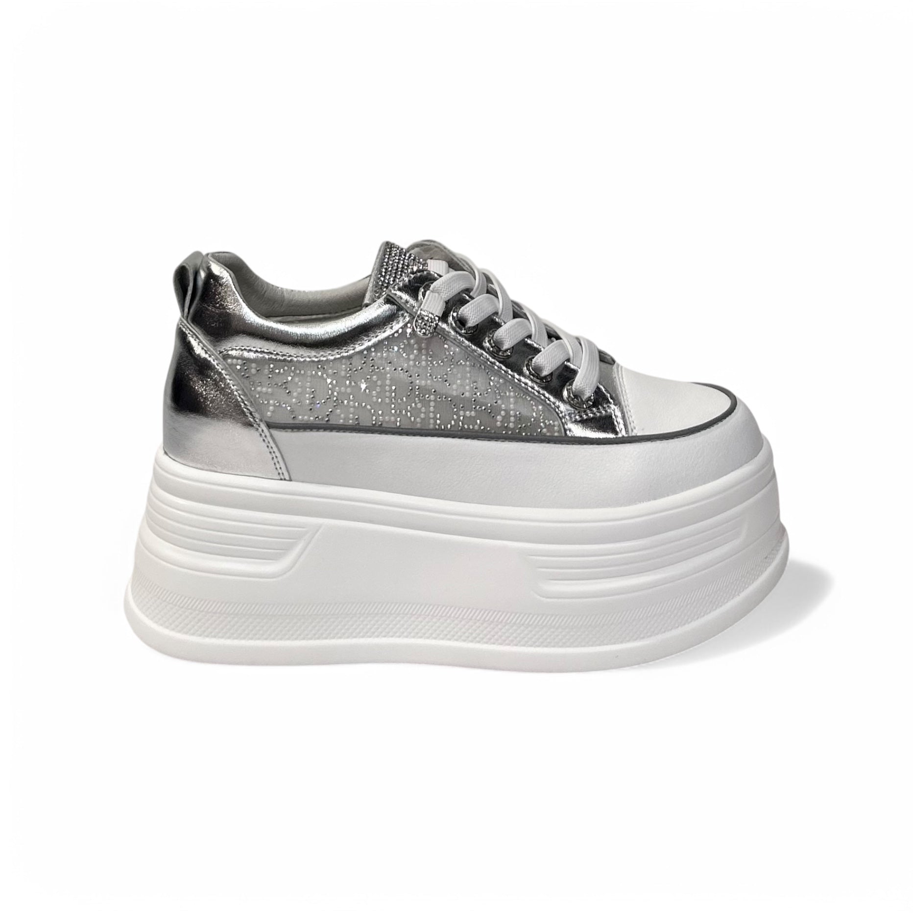 Monogram Patterned Chunky Platform Sneakers