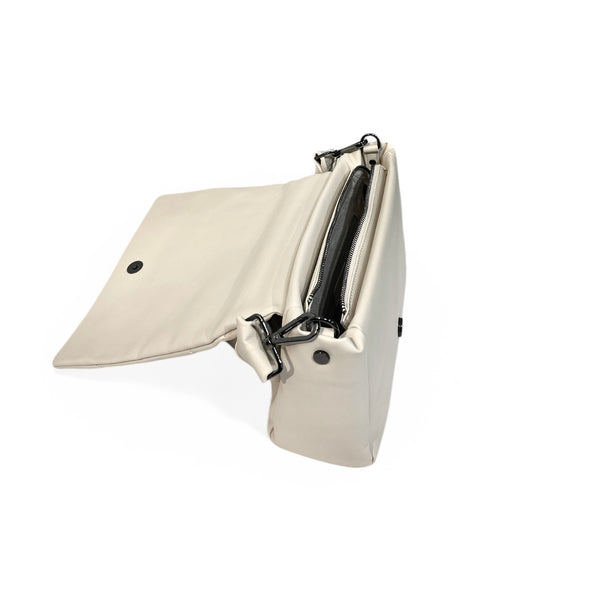 Quilted Calfskin Leather Shoulder Bag with Knotted Strap