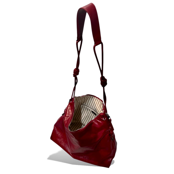 Drift Knot Calfskin Hobo Bag