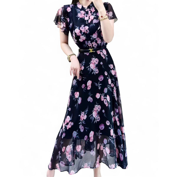 Silk Garden Bloom Maxi Dress