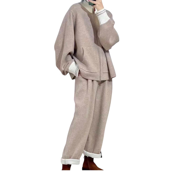 Structured Knit Pants