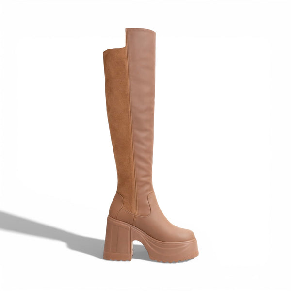 Horizon Platform Thigh Boots