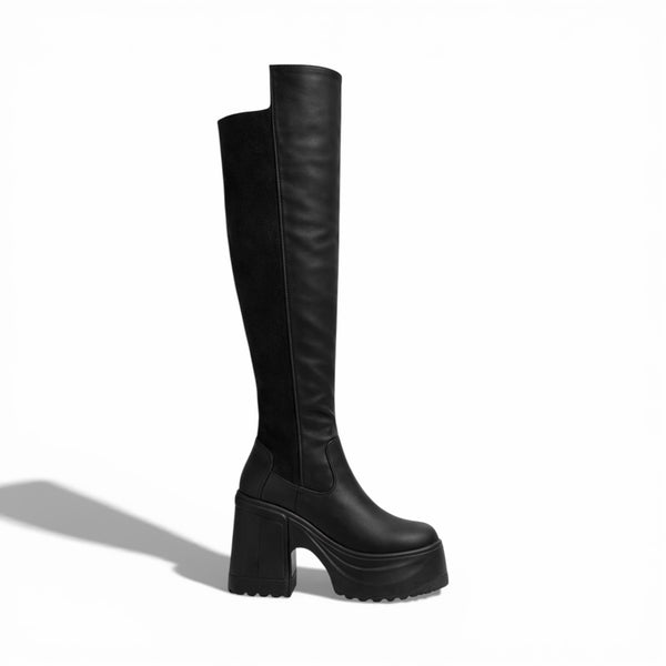 Horizon Platform Thigh Boots