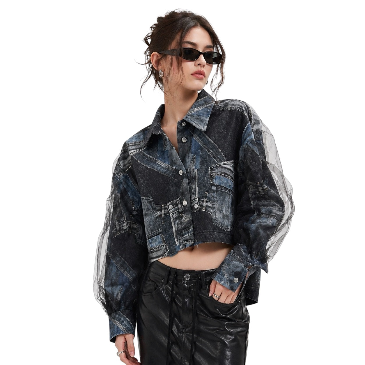 Shadow Veil Patch Jacket