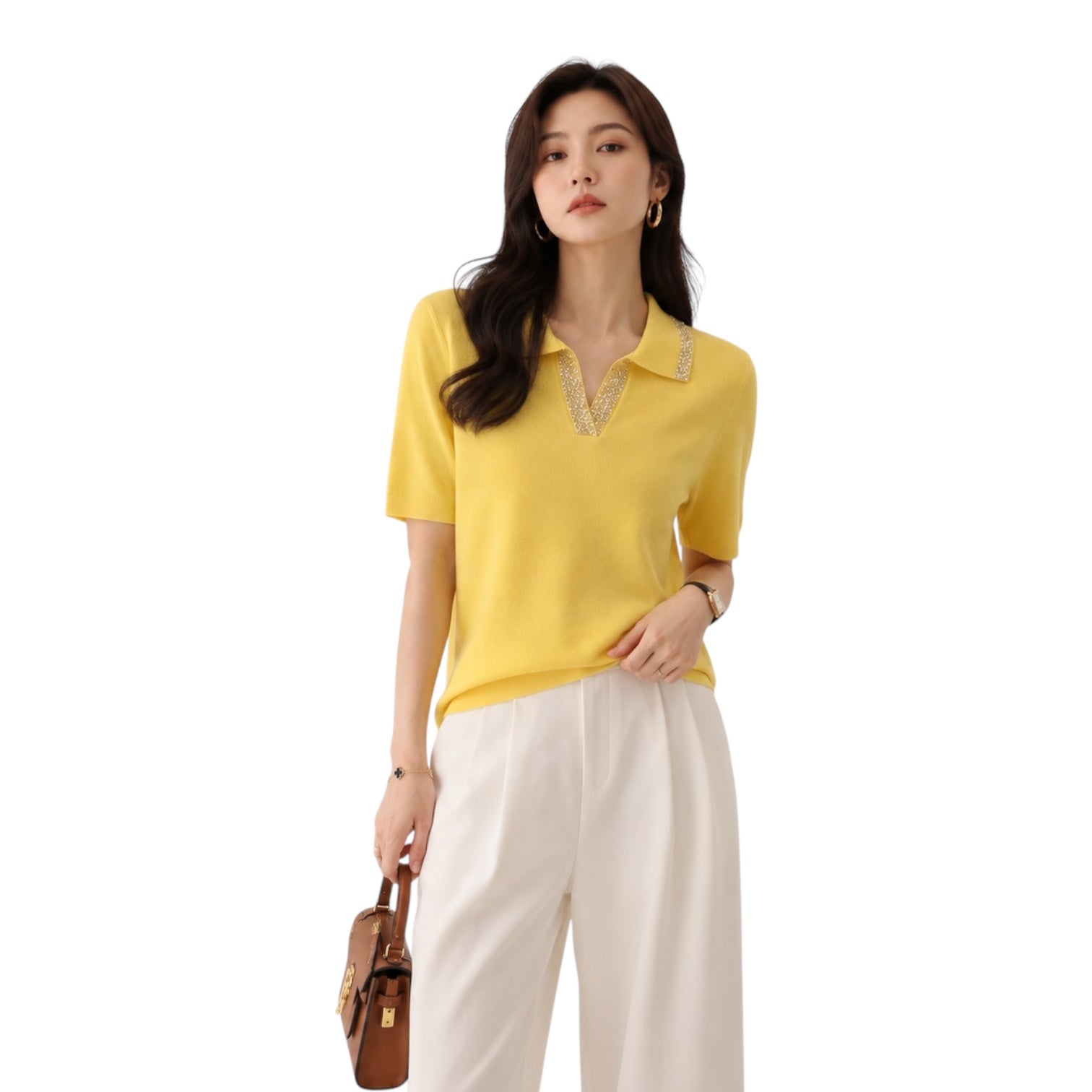 Crystal Knit Polo