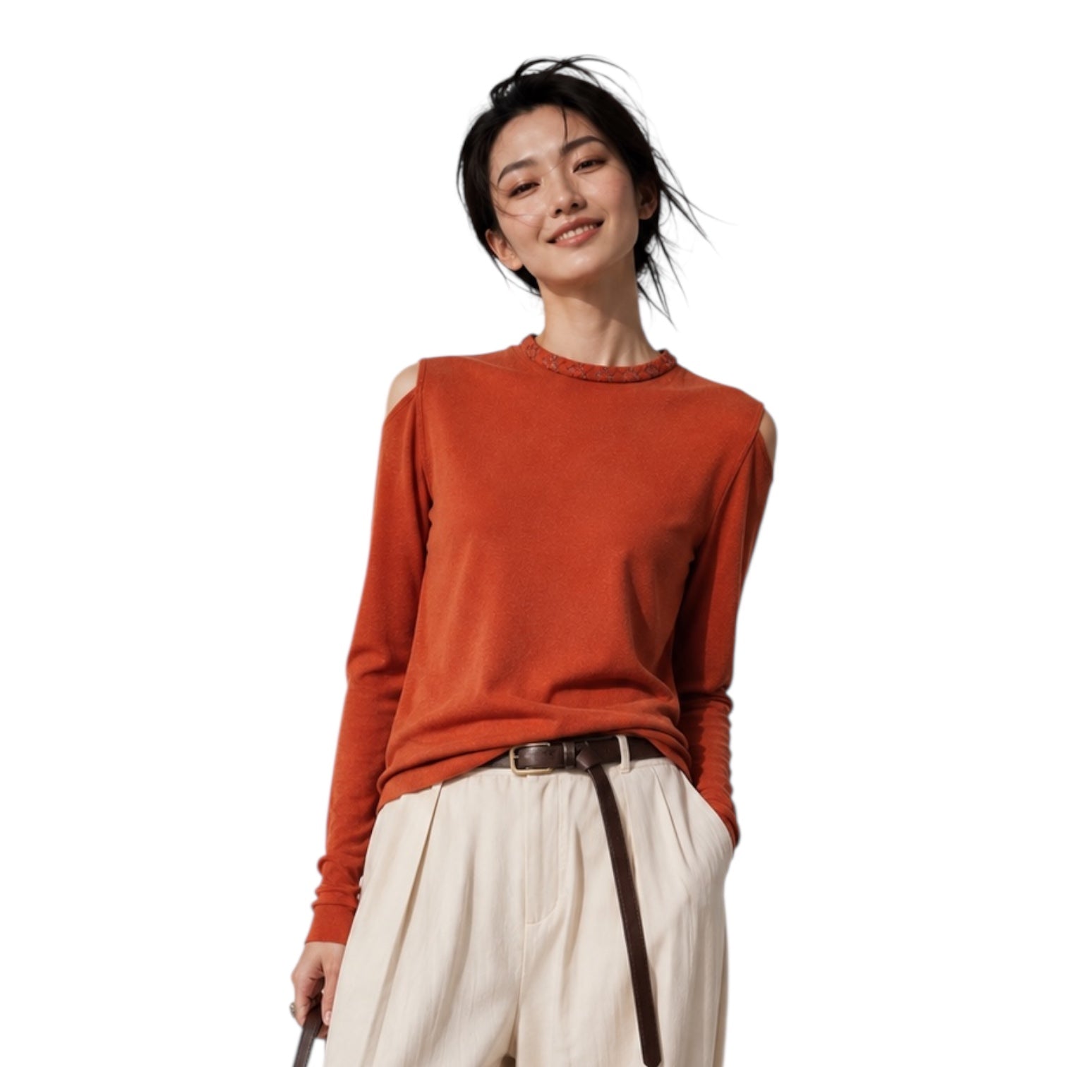 Braided Cold-Shoulder Top