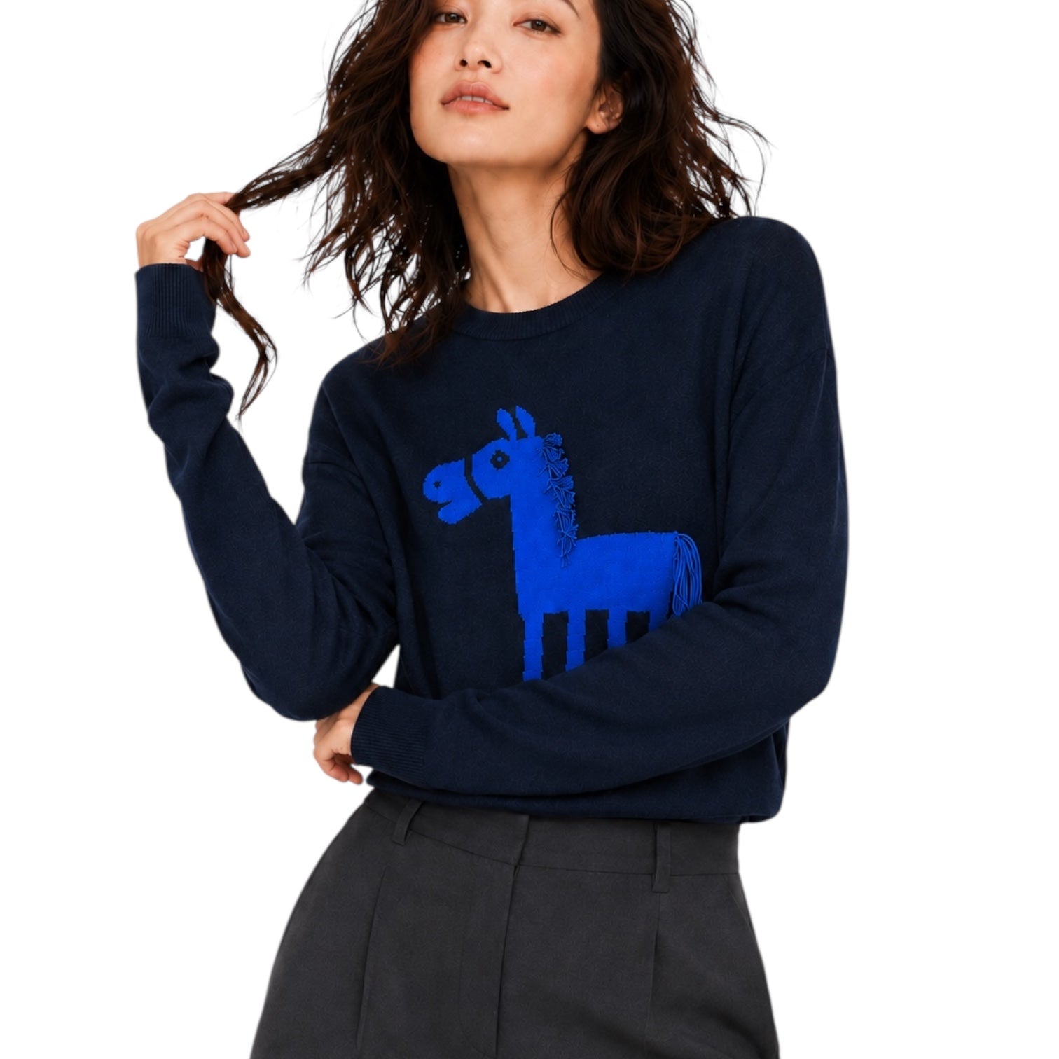 Arlo Cashmere Intarsia Sweater
