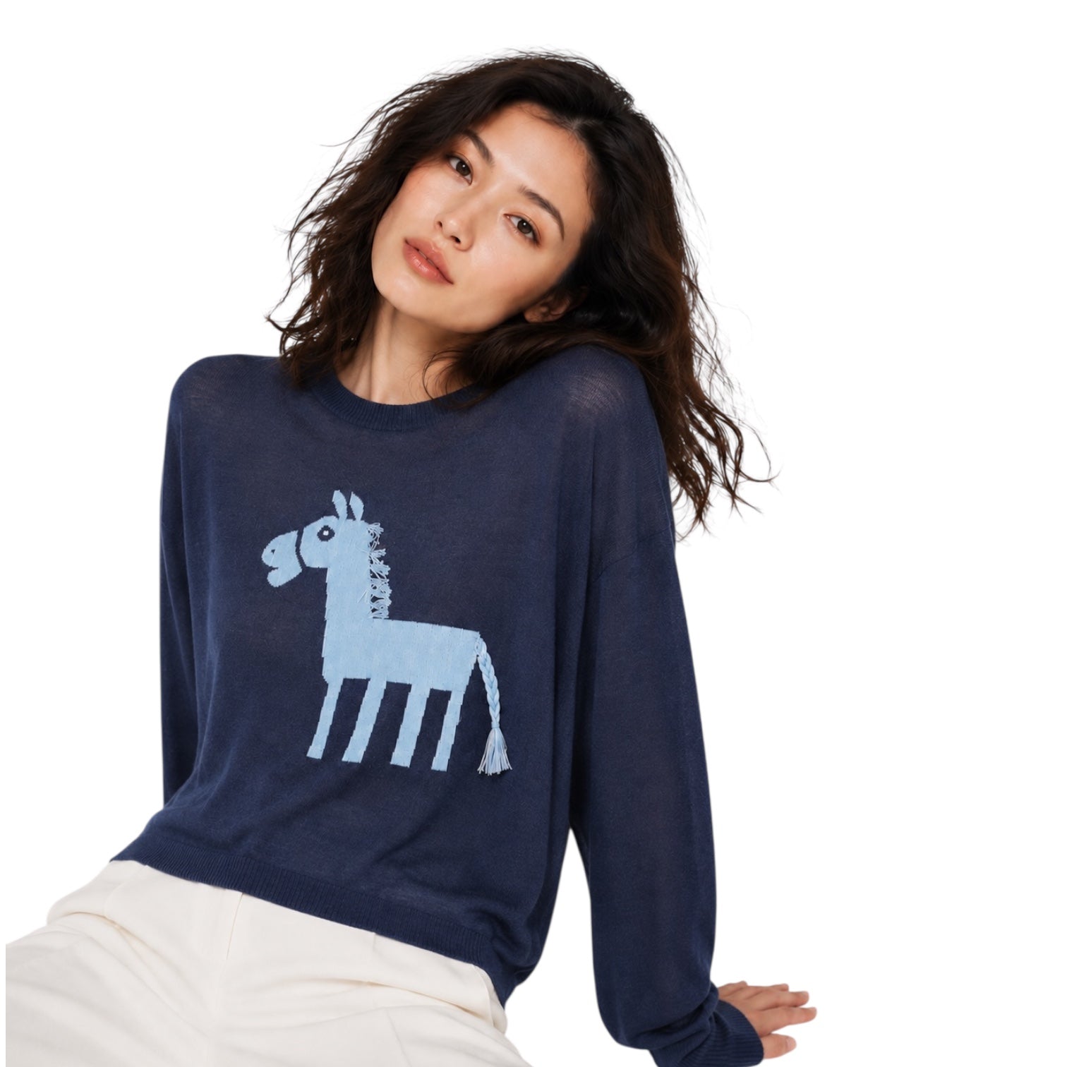 Arlo Cashmere Intarsia Sweater