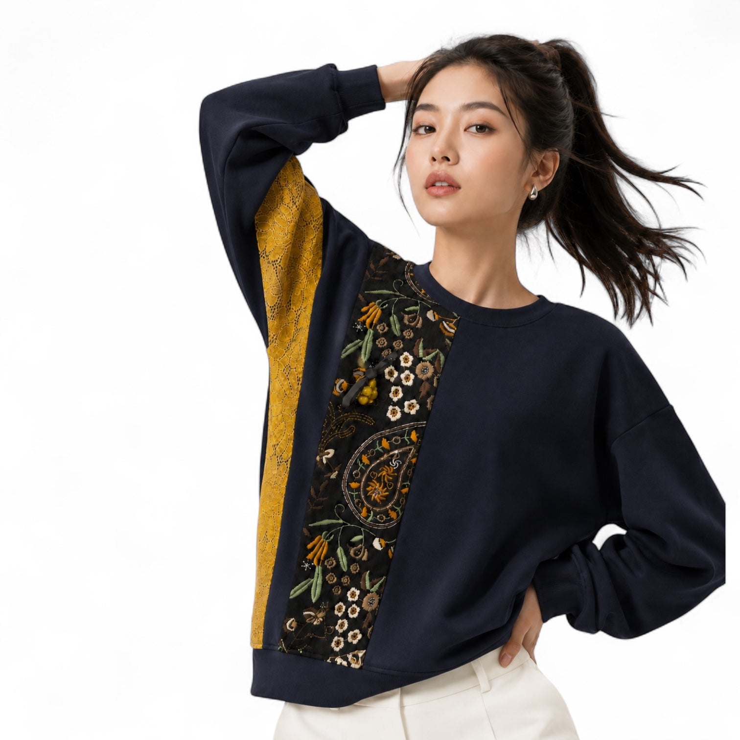 Secret Garden Embroidered Sweatshirt