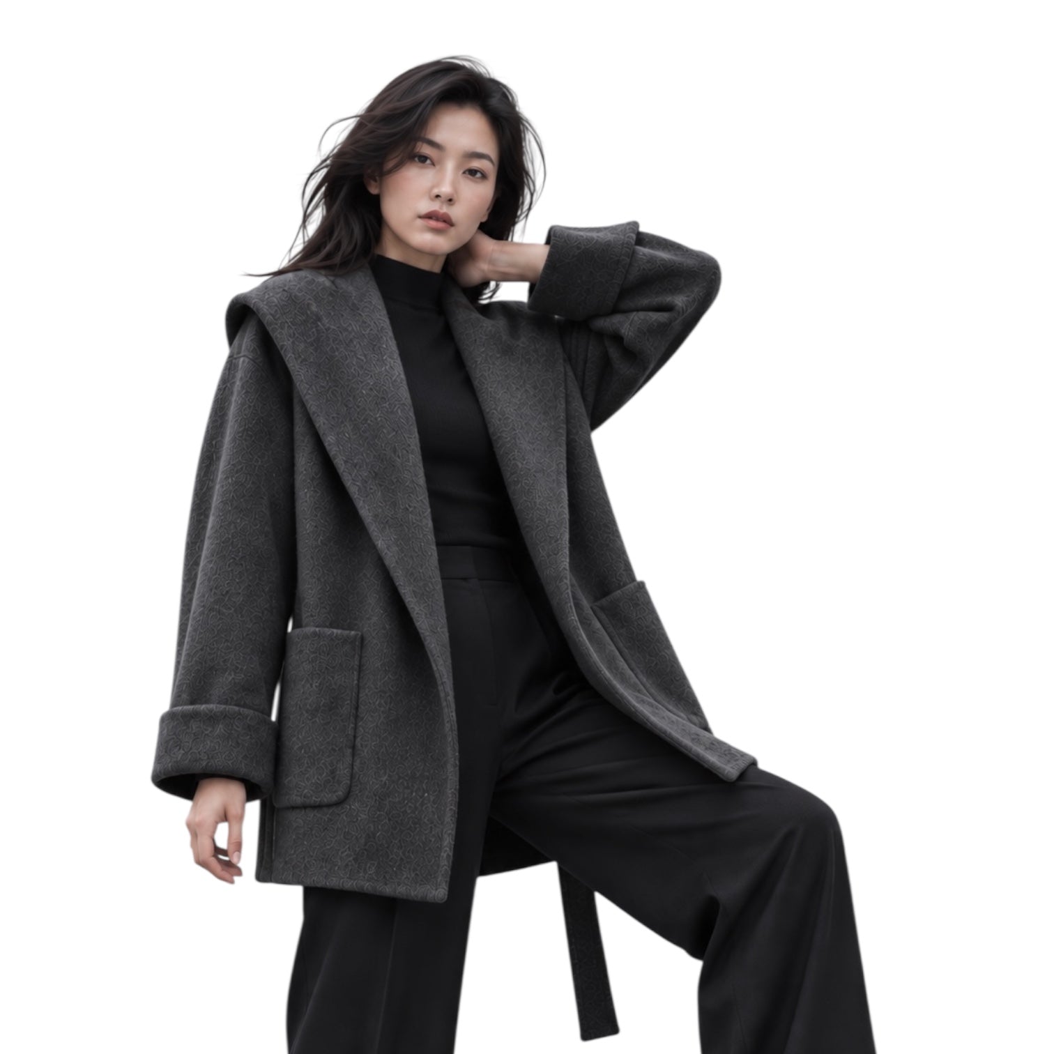 Elara Cashmere Wrap Coat