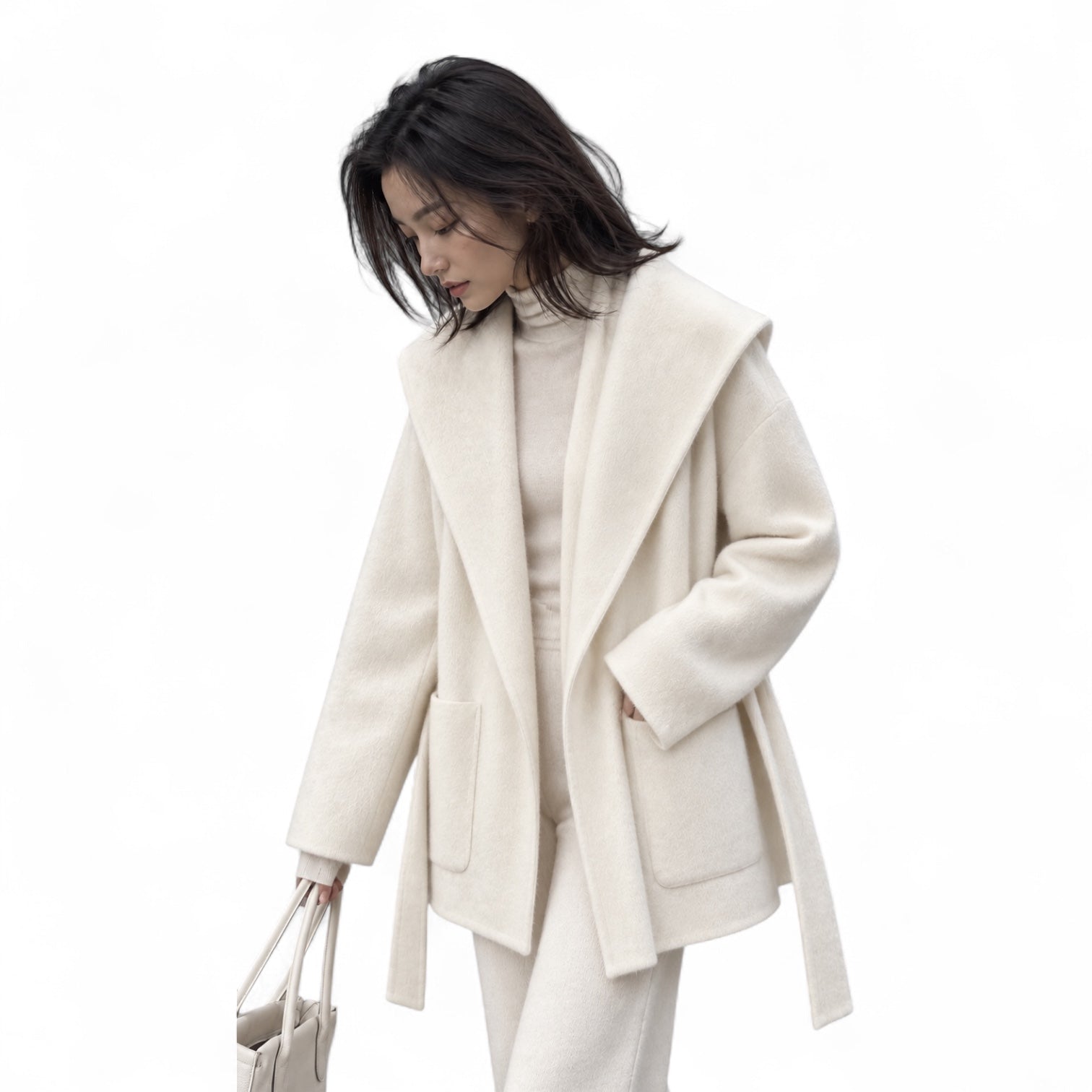Elara Cashmere Wrap Coat