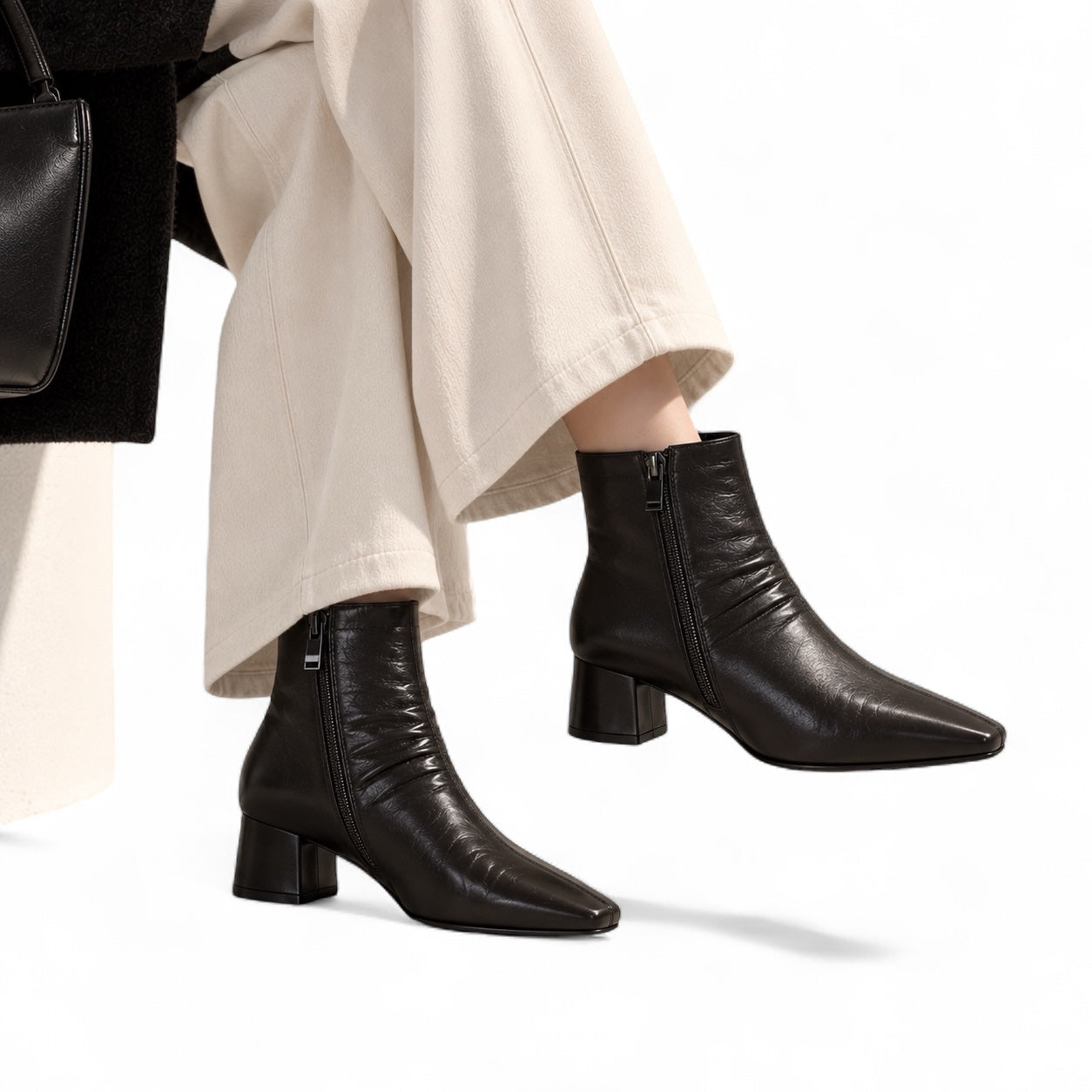 Ruched Boots