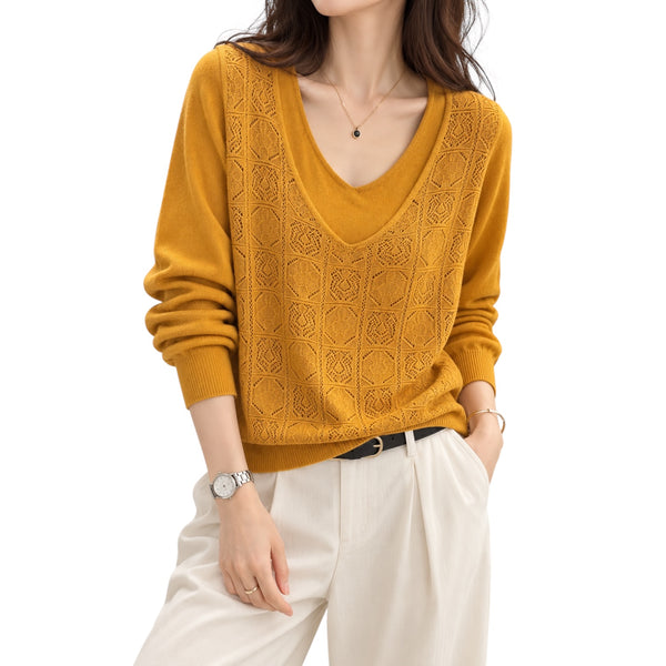Aurelia Lace Knit Sweater