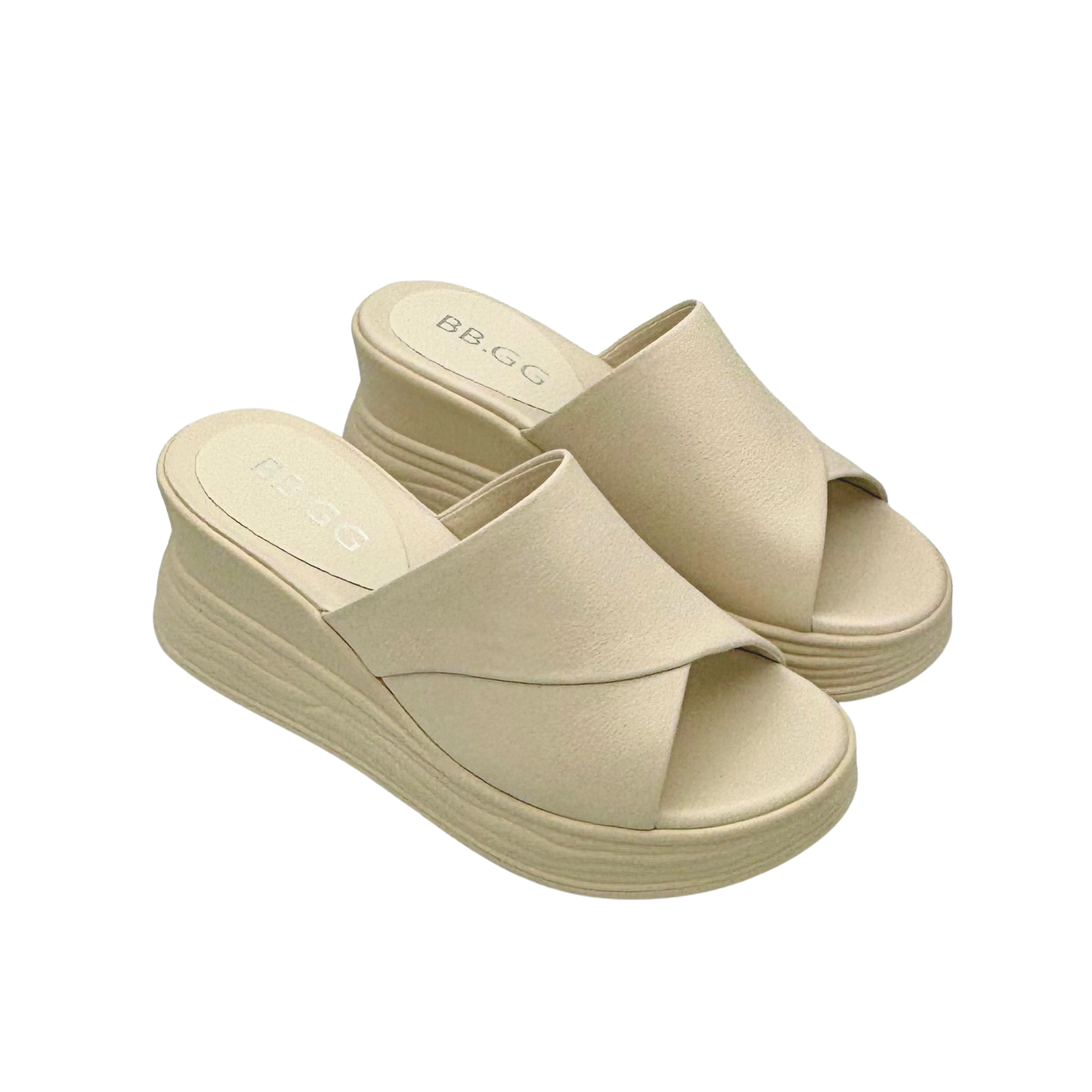 Wedge Open Toe Mules Slippers