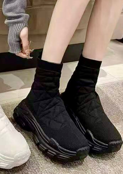 Thicker Knitted Ankle Sock Sneakers