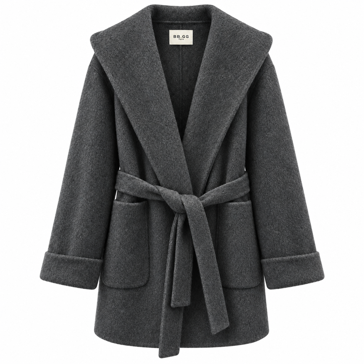 Elara Cashmere Wrap Coat