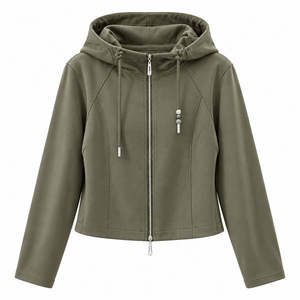 Veyra Sculpted Zip Hoodie Jacket