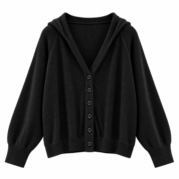 Sorelle Cashmere Hooded Cardigan