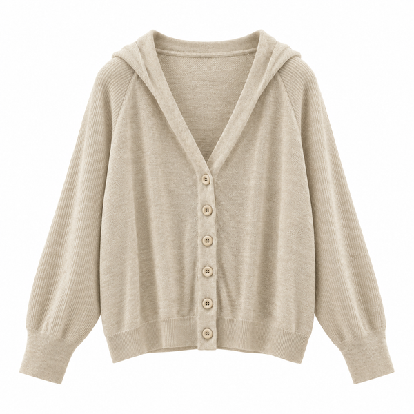 Sorelle Cashmere Hooded Cardigan
