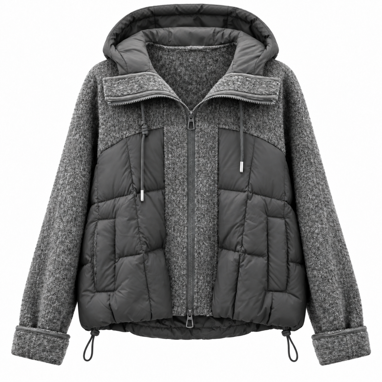 Elara Mixed-Media Jacket