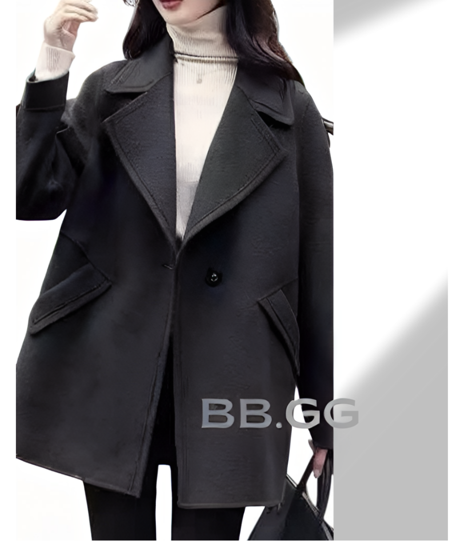 Brown Cashmere & Fleece Coat