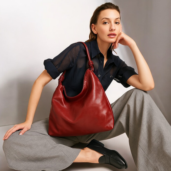 Drift Knot Calfskin Hobo Bag
