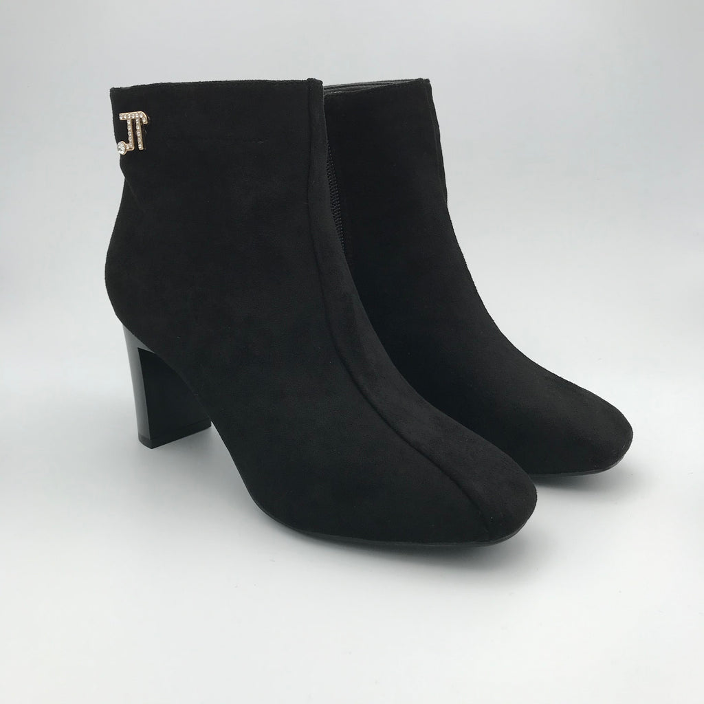 Low heel sale suede booties